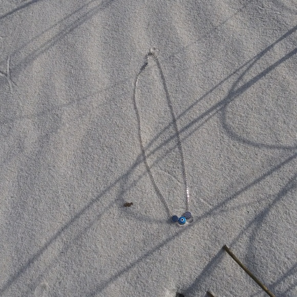 Turkish blue eye necklace. Sterling Silver 925 - Picture 5 of 6